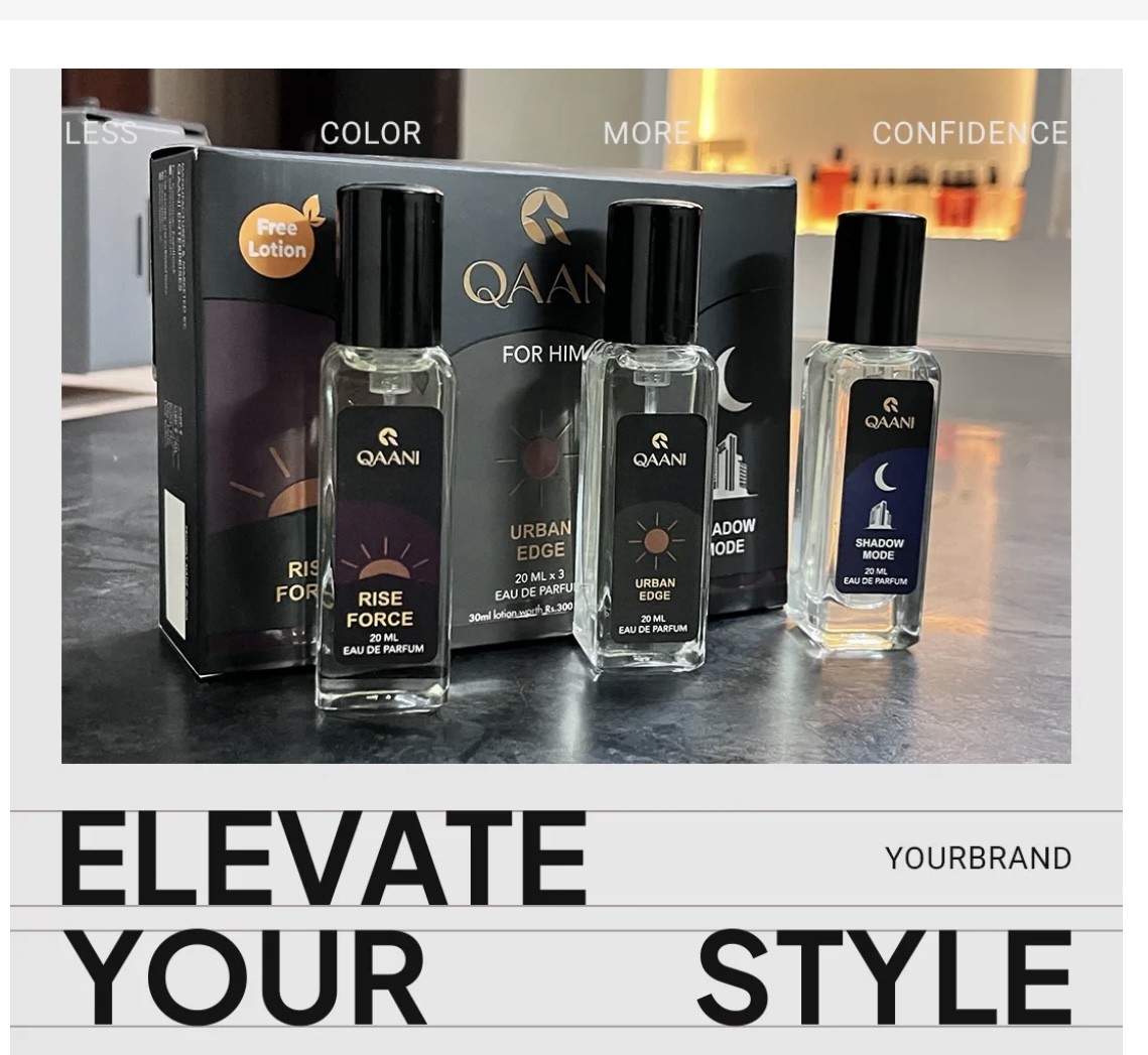 Qaani For Him Giftset With Free Lotion 20ml x 3