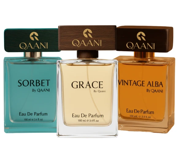 Decant/Sample Qaani Pack ( Sorbet, Grace & Vintage Alba ) For Women EDP 10mlX3