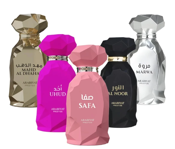 Decant/Sample Arabiyat Prestige Pack (Mahd Al Dhahab, Uhud, Safa, Al Noor & Marwa) For Men And Women EDP 10mlX5