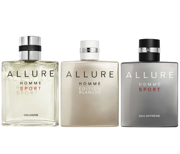 Decant/Sample Chanel Allure Homme Pack (Cologne EDT, Blanche EDP & Eau Extreme EDP) 5mlX3