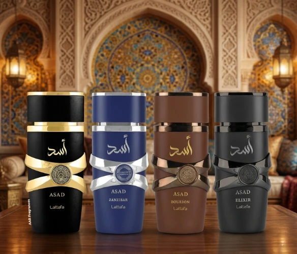 Decant/Sample Lattafa Asad Pack (Asad, Zanzibar, Bourbon & Elixir
