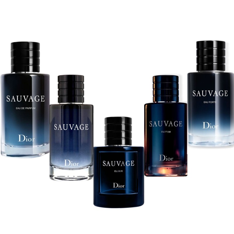 Decant/Sample Dior Sauvage Pack Sauvage ( EDP, EDT, ELIXIR, PARFUM and EAU FORTE ) 5mlX5