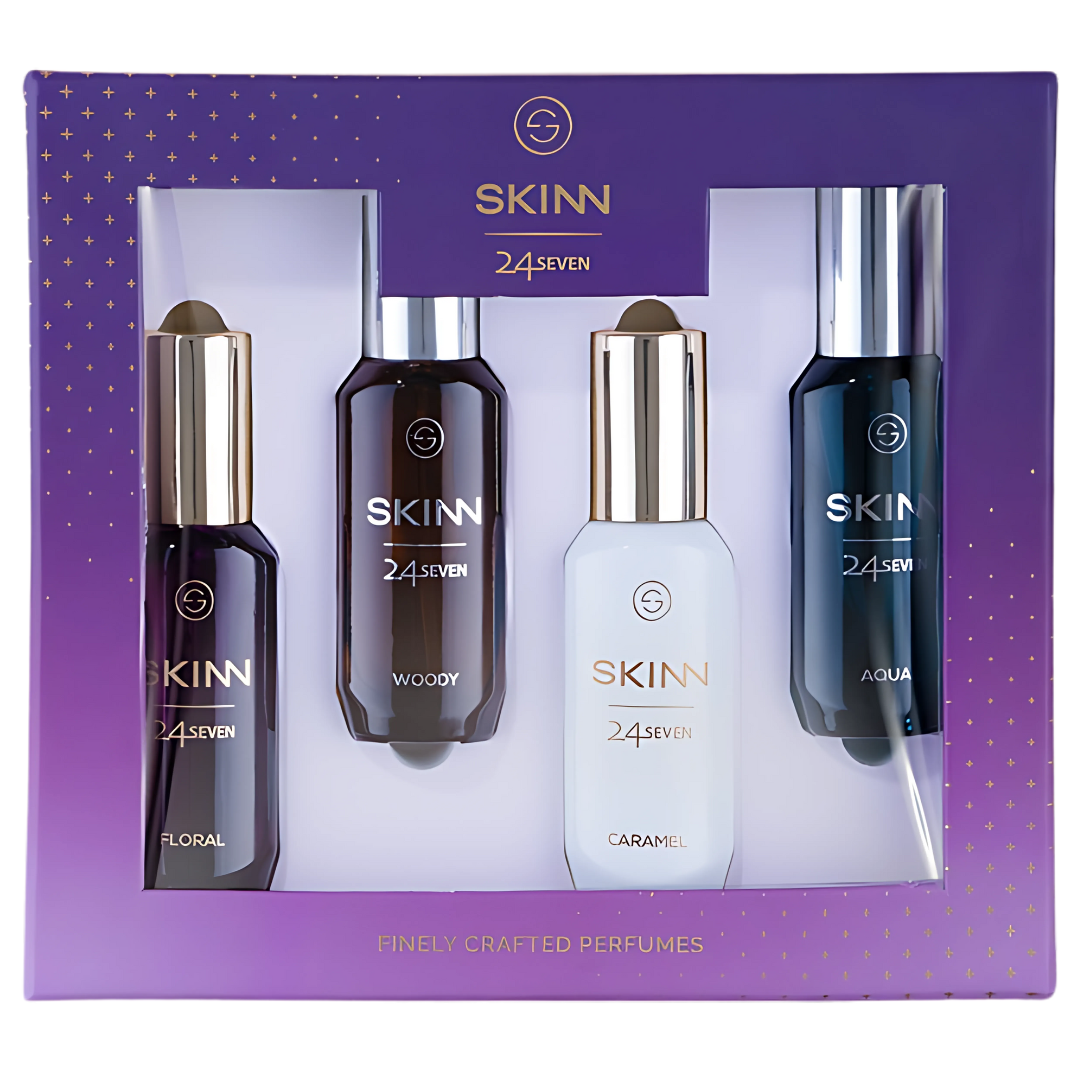 Titan Skinn 24Seven Gift Pack For Men And Women  EDP 20mlX4
