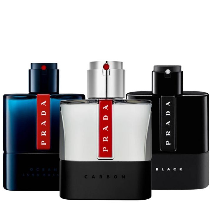 Decant/Sample Prada Luna Rossa Pack ( Ocean EDP, Carbon EDT and Black EDP ) 10mlX3